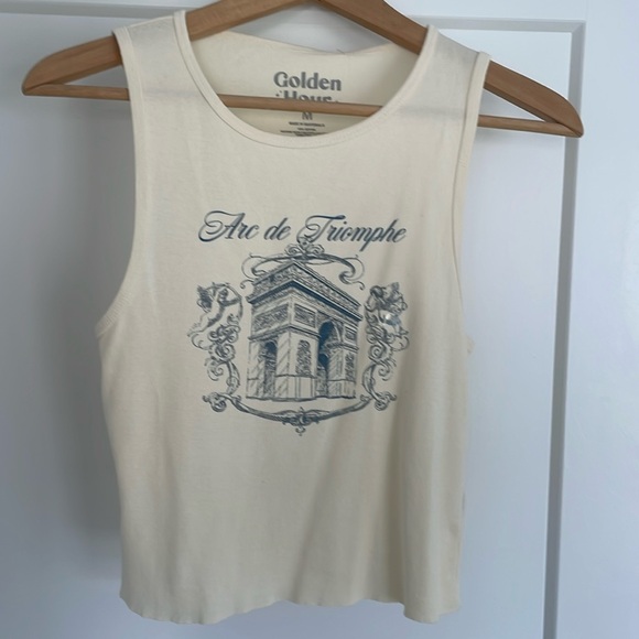 Cream tank top - Picture 1 of 2